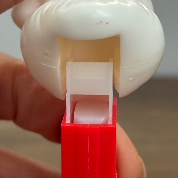 SANTA CLAUS Glasses Holiday CHRISTMAS Candy PEZ Dispenser Red & White Feet - Picture 9 of 9